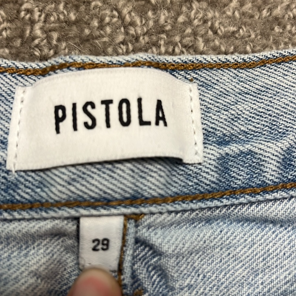 Pistola Acid-Wash High Rise Straight Leg Jeans Size 29 - Picture 5 of 10